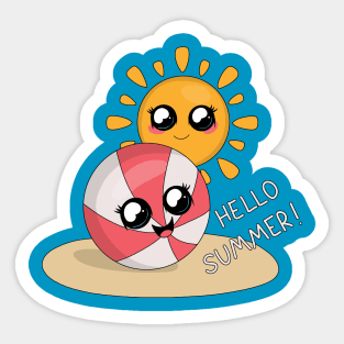 Hello Summer Sticker